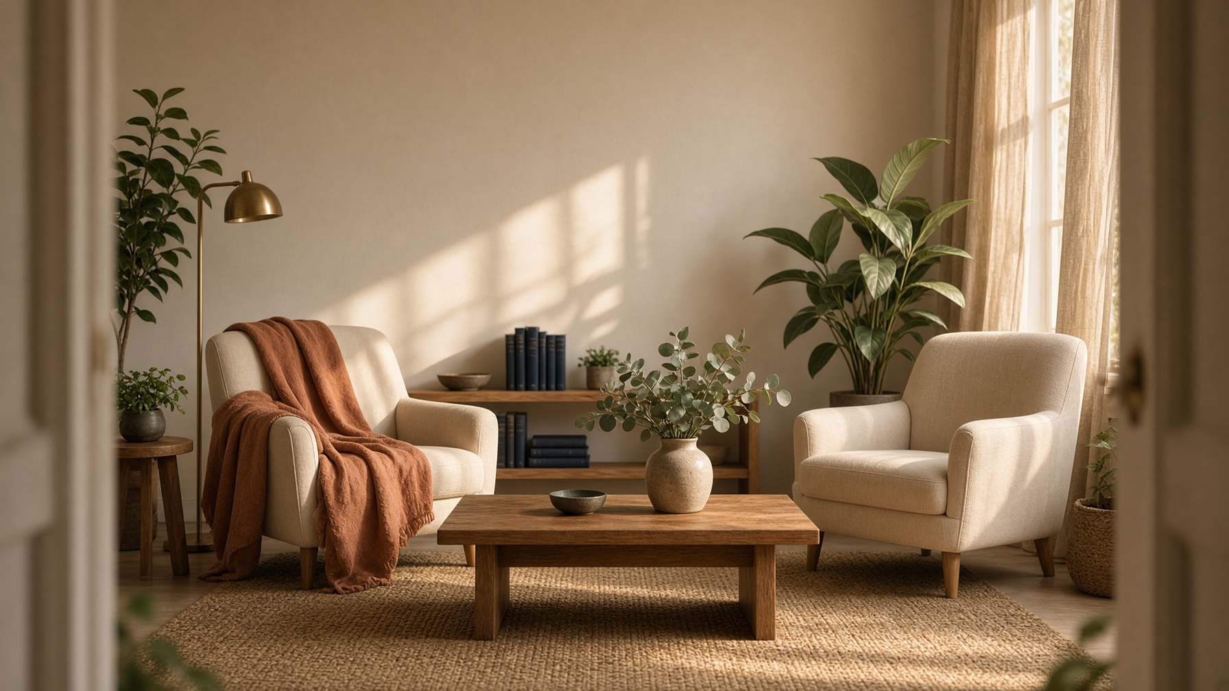 A warm therapy office at Joy Mental Health Group